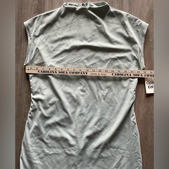 Smooth Edit Funnel Neck Midi Dress Open Edit Teal Pond Women’s Large NWT - Picture 11 of 15